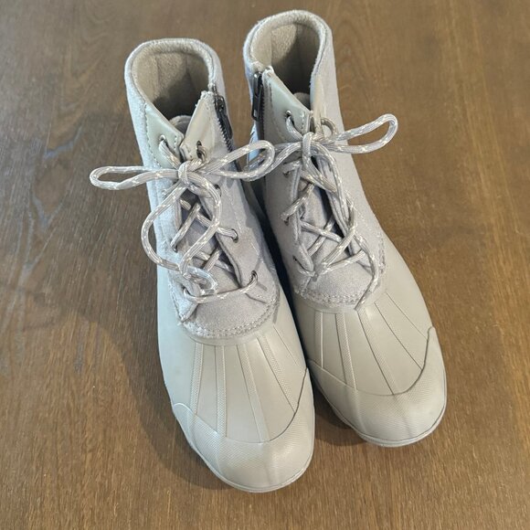 Sperry Saltwater Wool Gray Water Resistant Duck Boot 9 - Picture 3 of 5